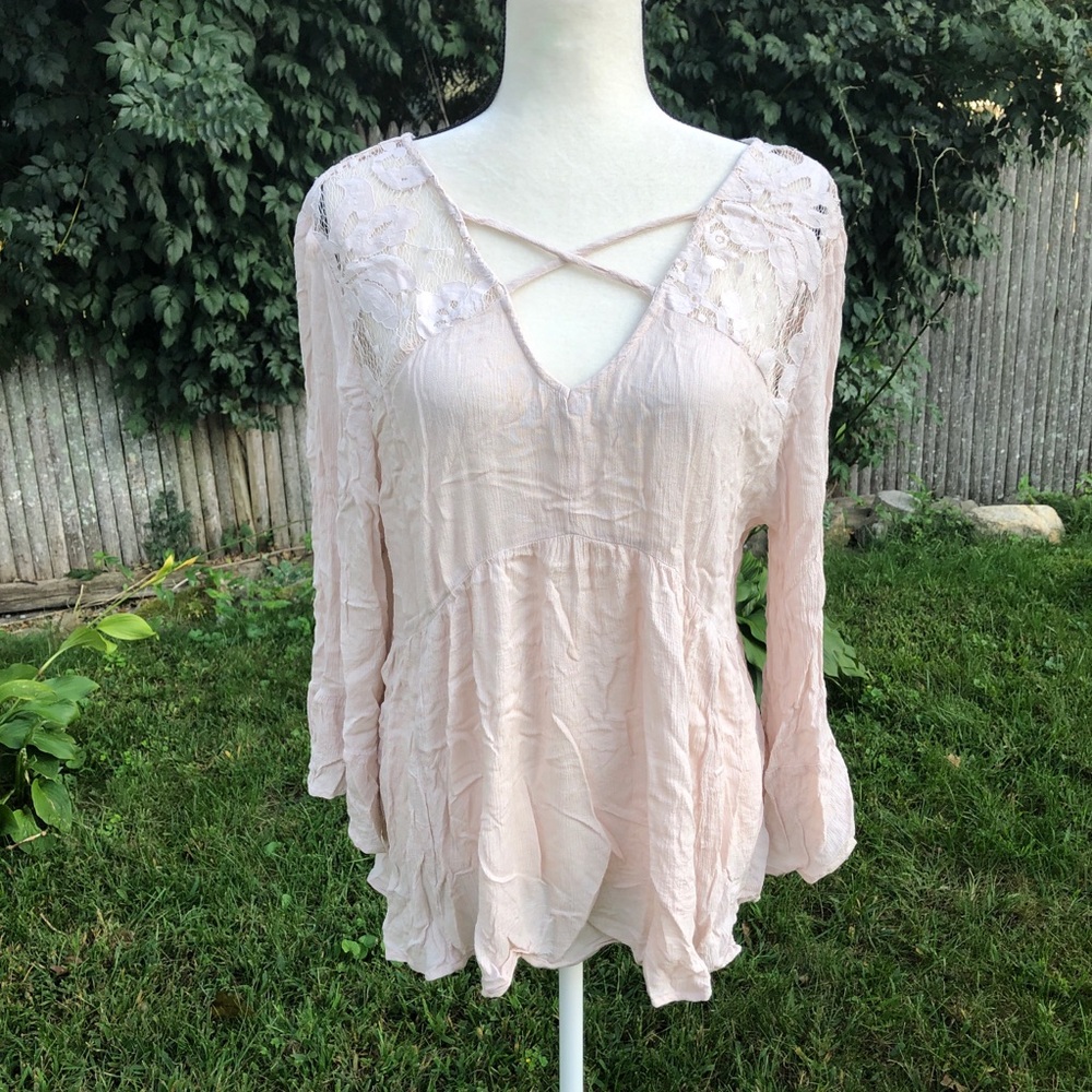 American Eagle Outfitters XL Boho Gypsy Blouse top